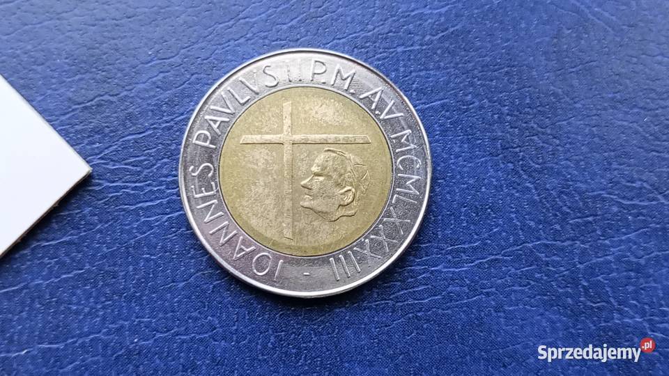 Stare monety 500 lir 1983 Watykan podkarpackie Lesko