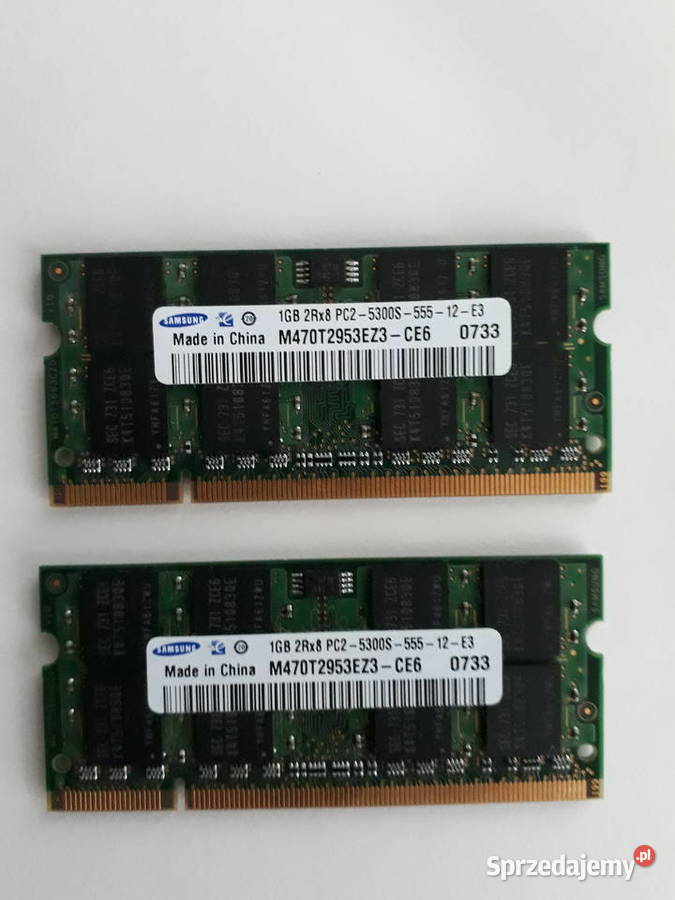 RAM do laptopa SODIMM DDR2 2x1GB 667MHz Świdnica