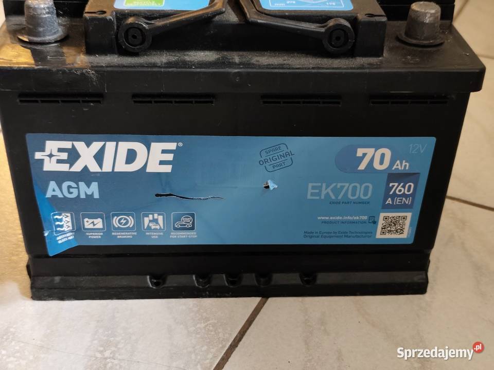 Akumulator Exide AMG 70ah 760A osobowe Modlniczka