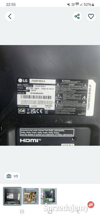 Lg 75 na części Zduńska Wola sprzedam
