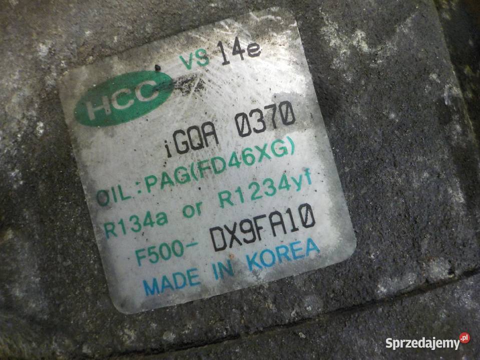 i40 ix35 CARENS SPORTAGE 17 CRDI 16r sprezarka osobowe Kompresory klimatyzacji Suków