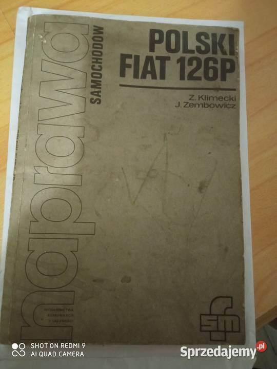 Kśiążka naprawa samochodowa fiat 126p malczan lubelskie Tomaszów Lubelski