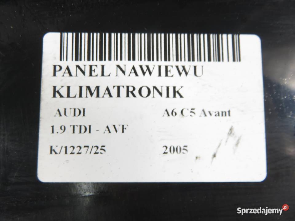 KLIMATRONIK AUDI A6 C5 4B0820043AN 5HB00760460