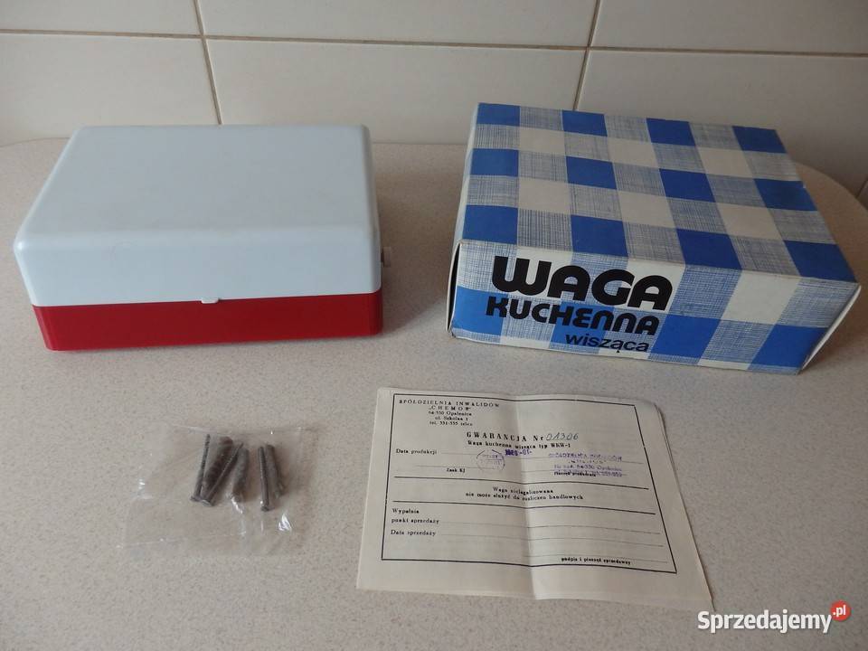 Vintage Zabytkowa wisząca Waga Kuchenna z czasów Rzeszów