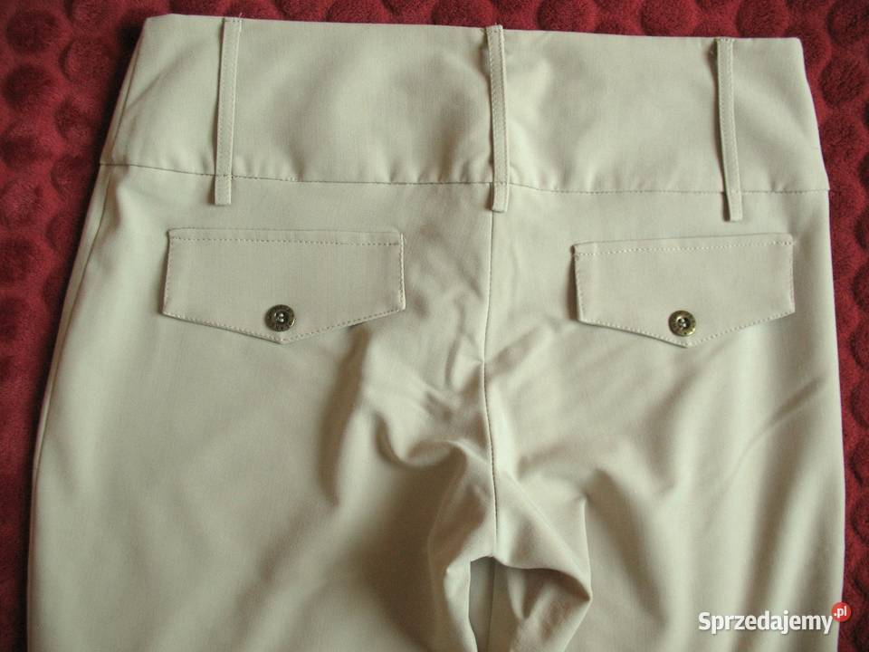 Spodnie Paris 38 M biodra 96 beżowe brązowy/beżowy mazowieckie Siedlce