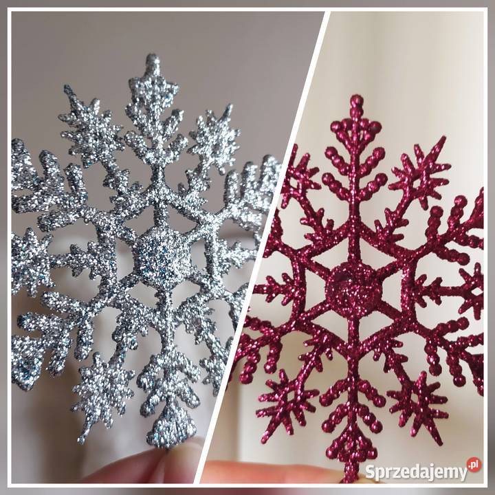 OSTATNIE Śnieżynki 21 sztuk bombki do stroika na zachodniopomorskie Koszalin sprzedam