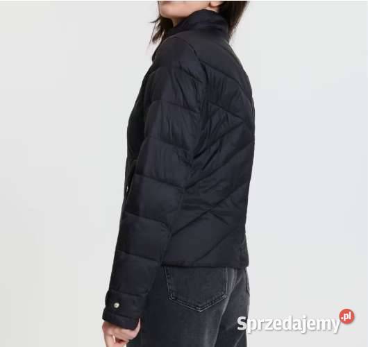czarna kurtka pikowana xxs 32 stójka kołnierz Wiosenna/Jesienna  Toruń