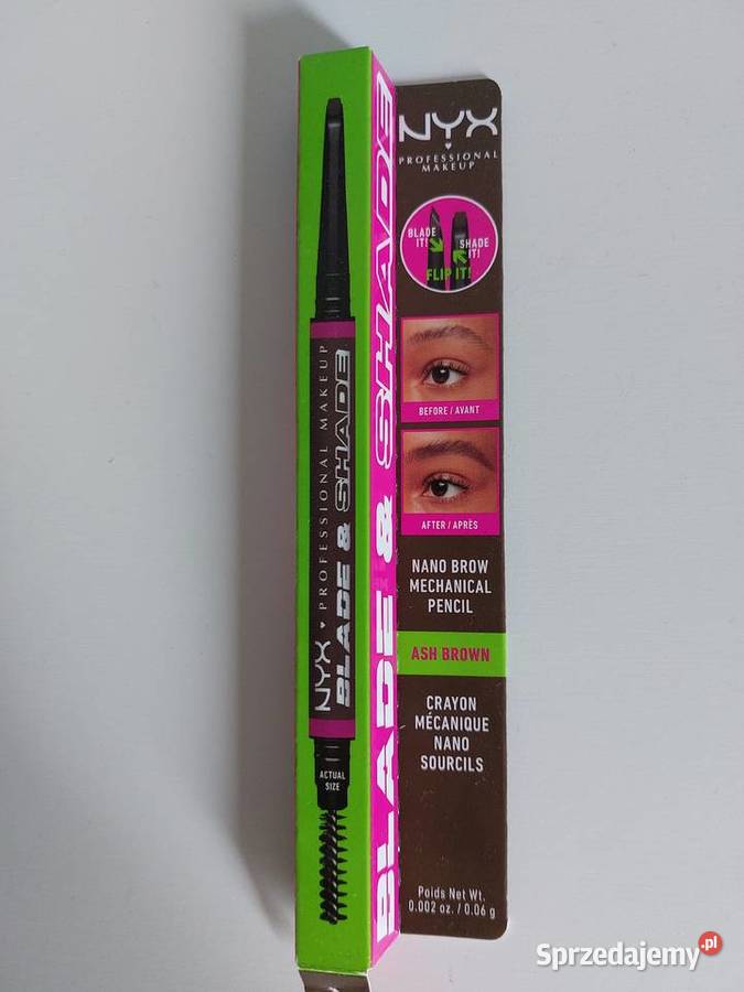 dwustronna kredka do brwi NYX kolor 07 Ash Brown Poznań