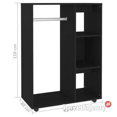 vidaXL Szafka czarna 80x40x110 płyta wiórowa Warszawa
