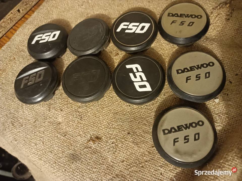 Dekielki logo fso kapselki alufelg polonez fiat Pionki