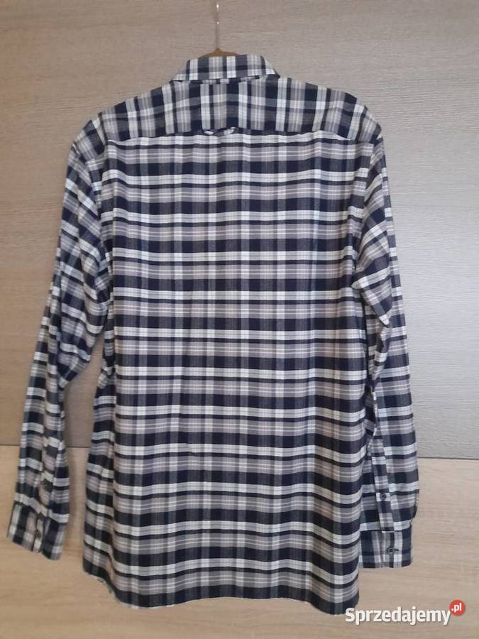 Nowa koszula męska szara krata L Odzież codzienna Przemyśl