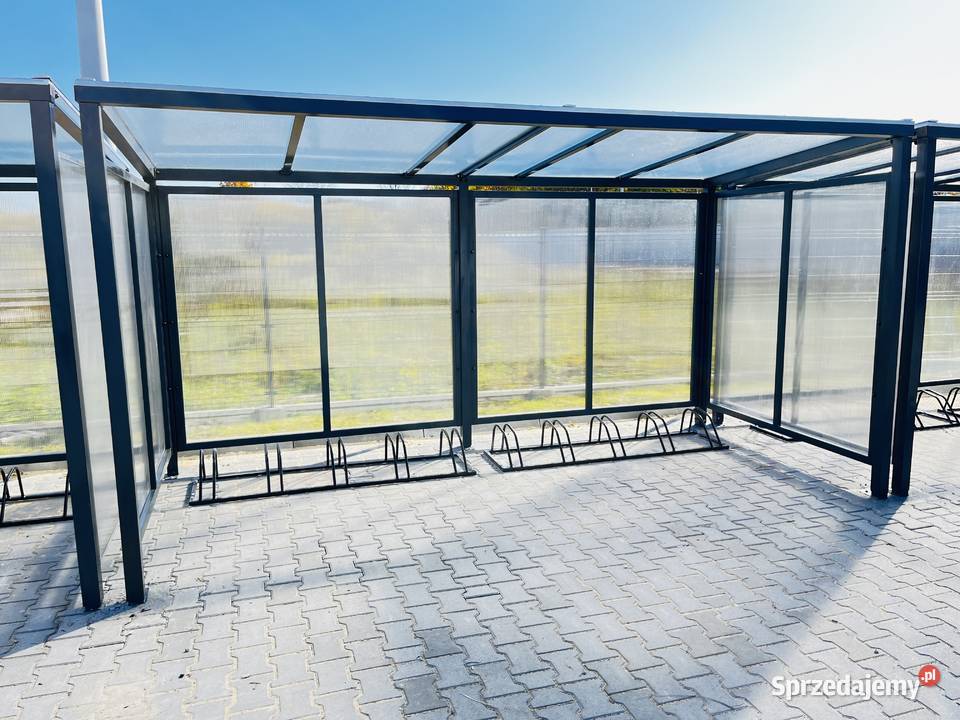 Wiata rowerowa 4x2 poliwęglan Grabarze