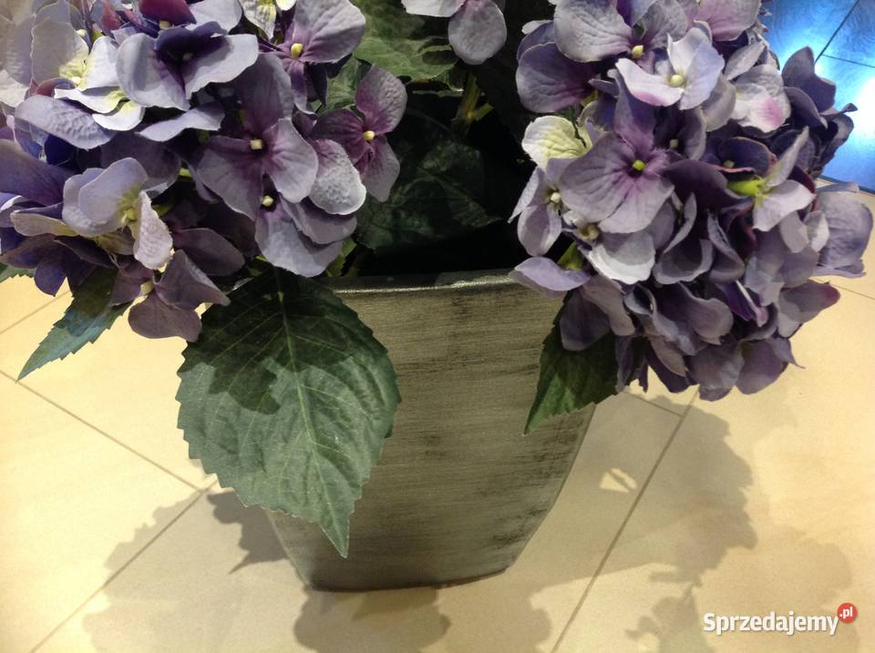 Kwiat Hortensja Sztuczna Cięta 7 Nowa Sól