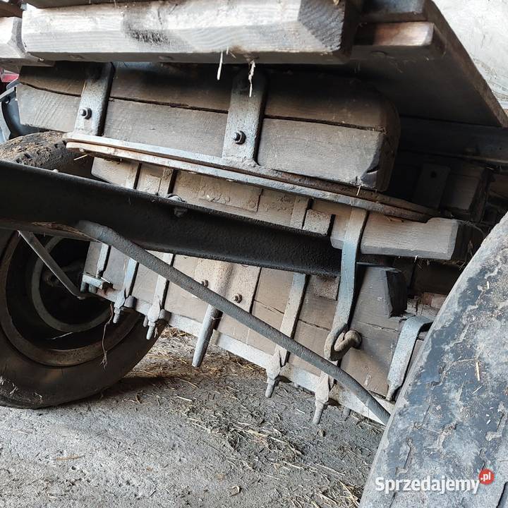 Wóz drewniany 2 Opony Kluczbork sprzedam