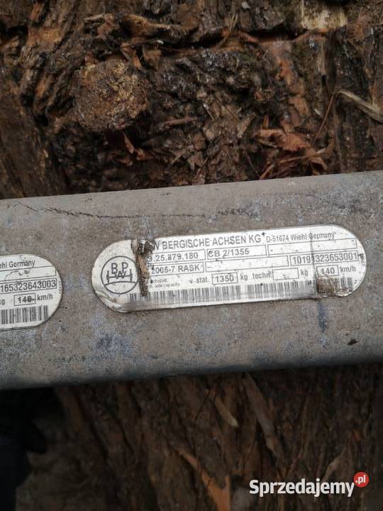 Osie i resory do przyczepki Zelów