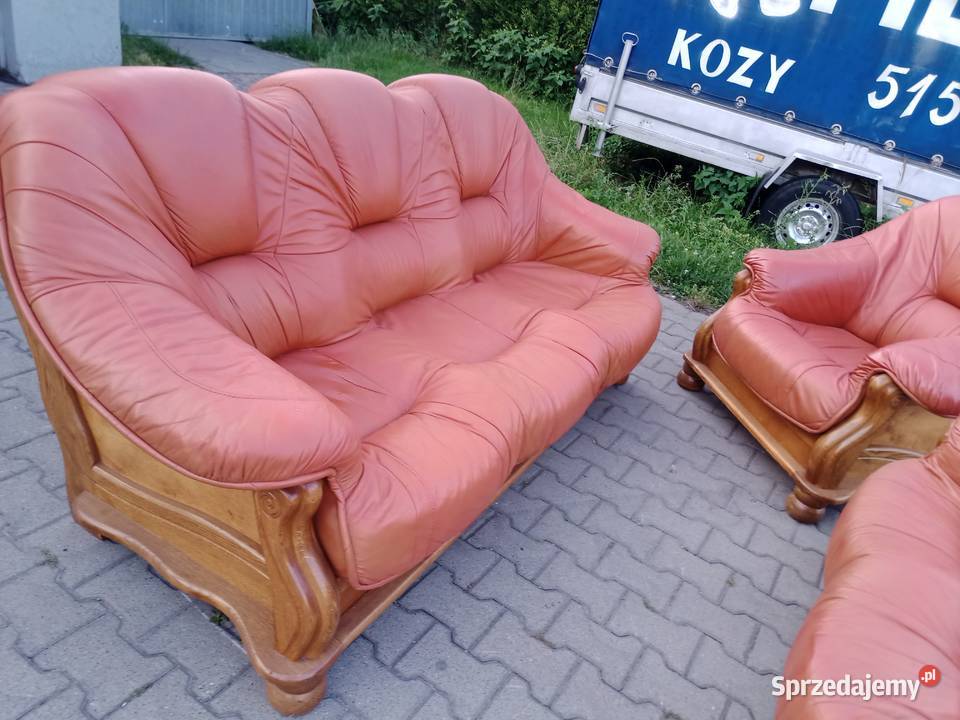 Komplet Wypoczynkowy 321 Dąb Jasny Brąz Kozy sprzedam