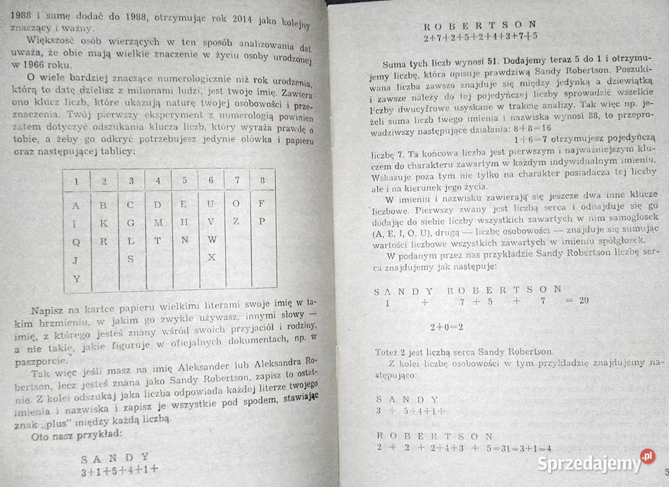 Numerologia Tajemnice liczb X King lubelskie Chełm sprzedam