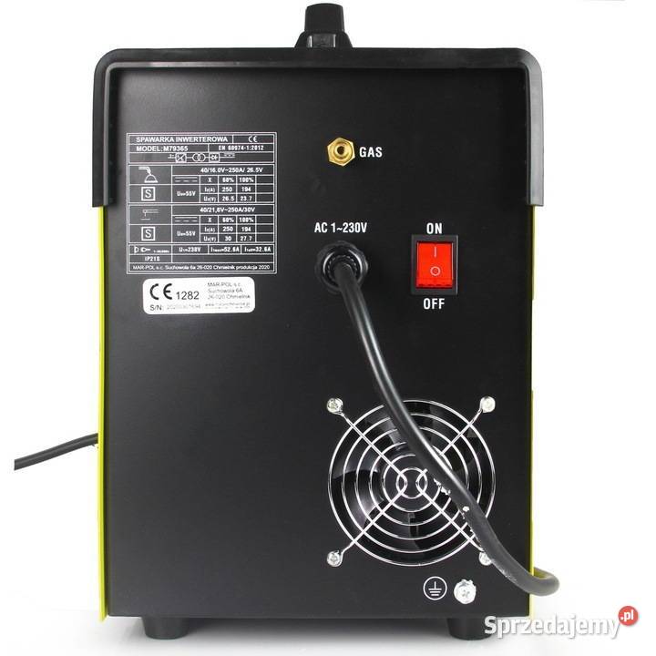 SPAWARKA MIGOMAT MIG MAG MMA TIG 250A 3w1 ZESTAW