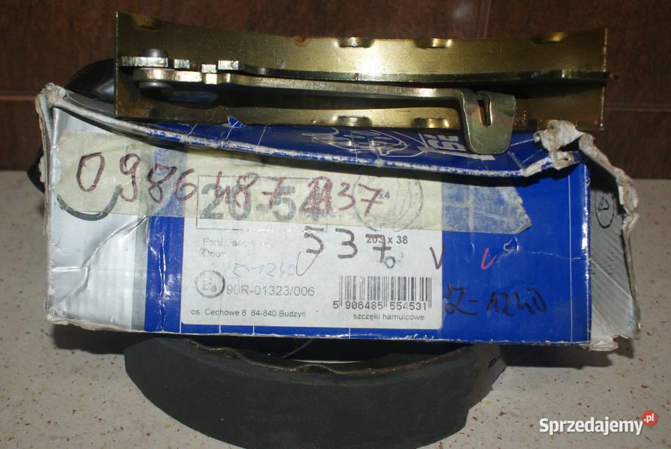 0 986 487 537 BOSCH SZCZĘKI HAMULC FORD ESCORT Motoryzacja Białobrzegi