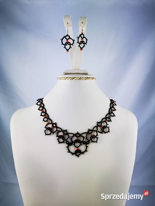 Biżuteria frywolitkowa małopolskie Wiśniowa sprzedam