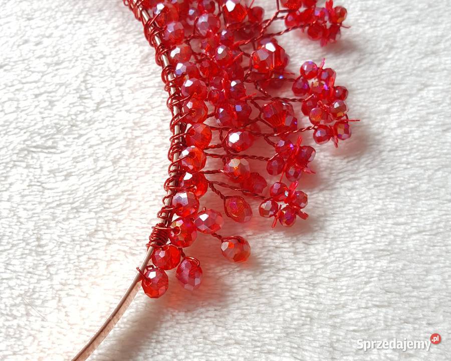 Opaska do włosów korona tiara cyrkonie koraliki Szczecin