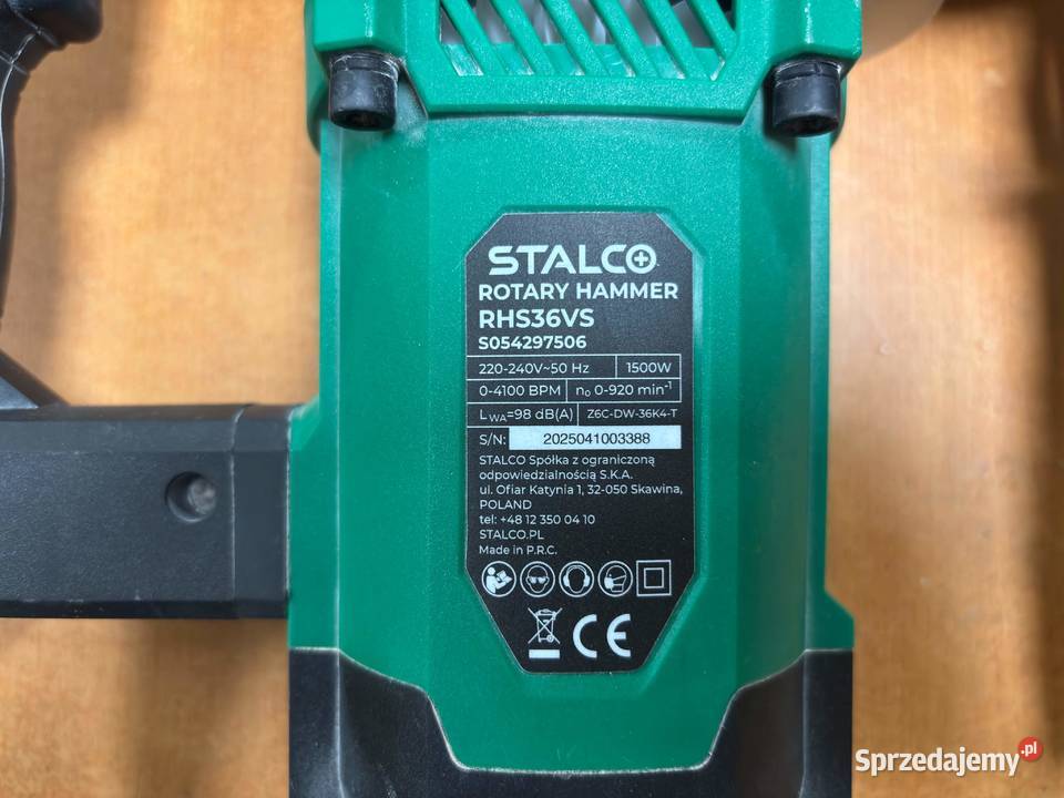 Młot UdarowoObrotowy Stalco RHS36VS 1500W SDS Elbląg sprzedam