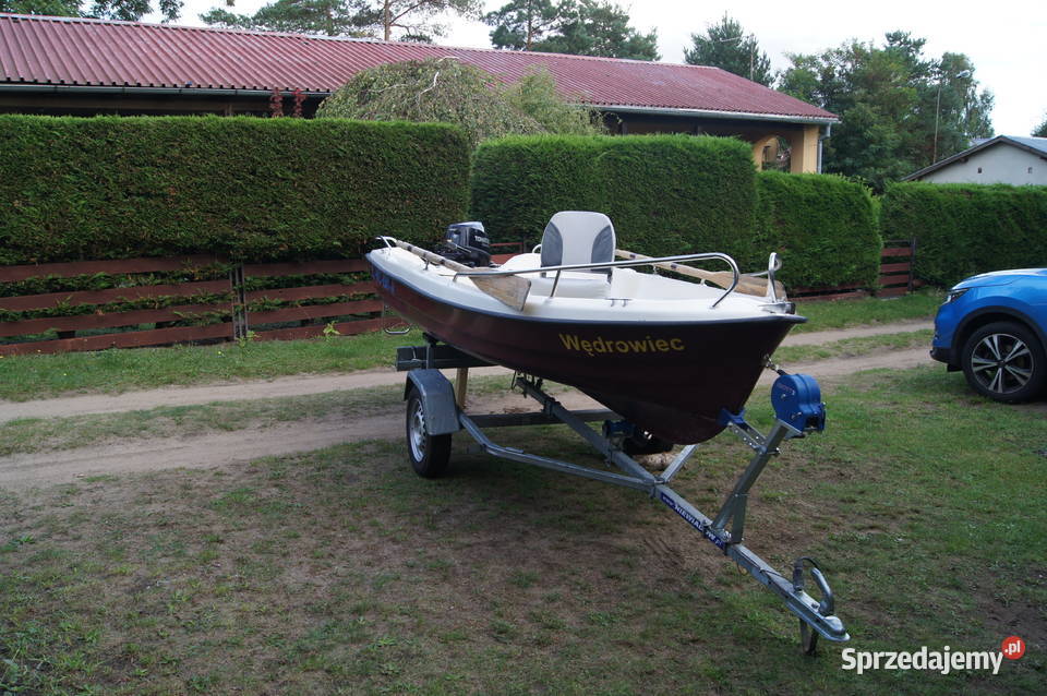 Łódka wędkarska 405 m silnik TOHATSU 98 4T Gudowo sprzedam