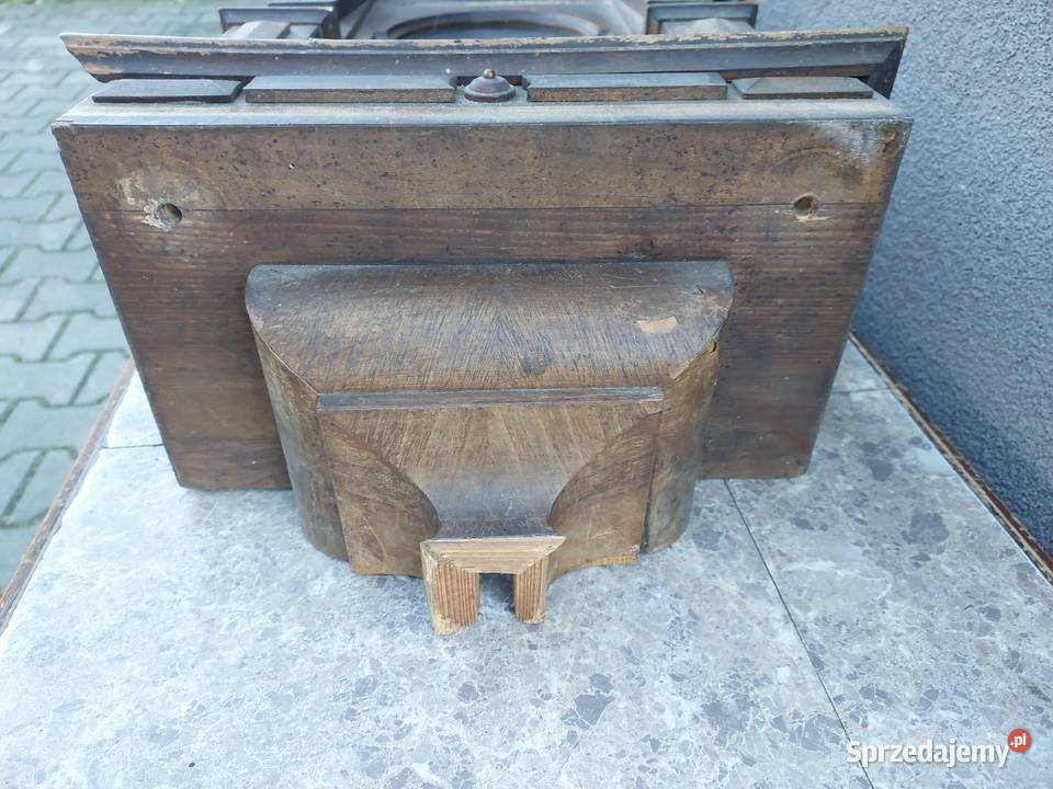 S104 Skrzynia skrzynka obudowa starego zegara