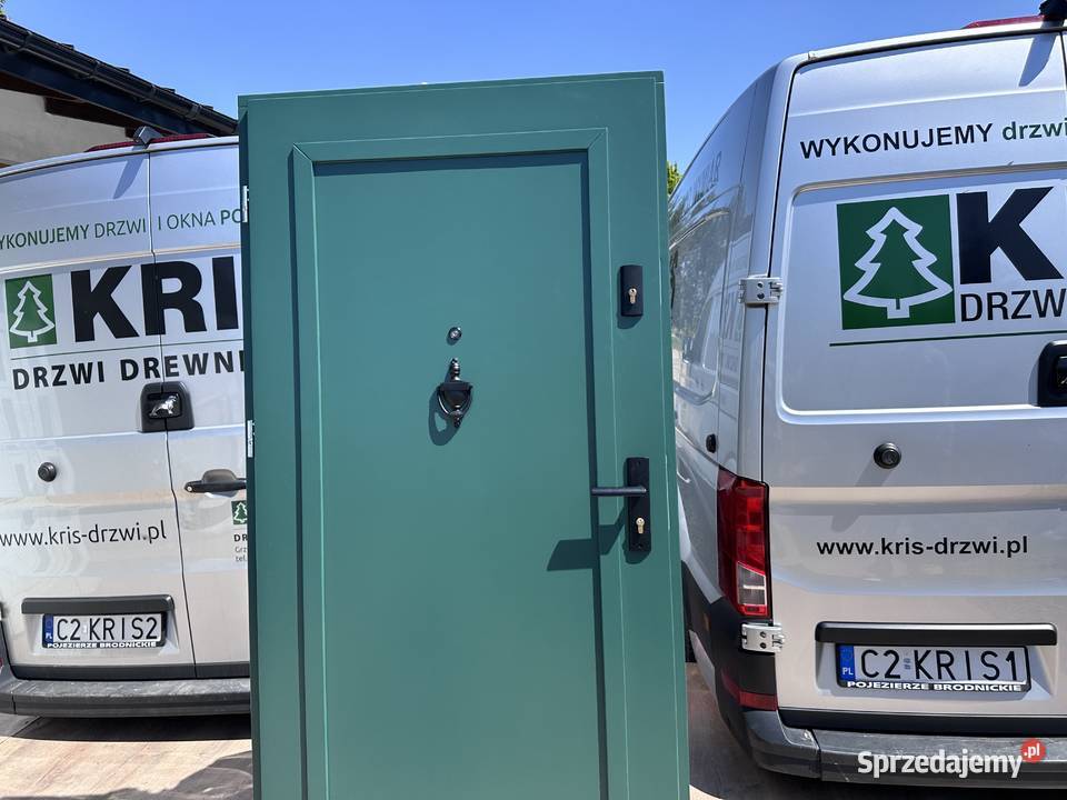Drzwi drewniane KLATKOWE z wręgiem Grzybno