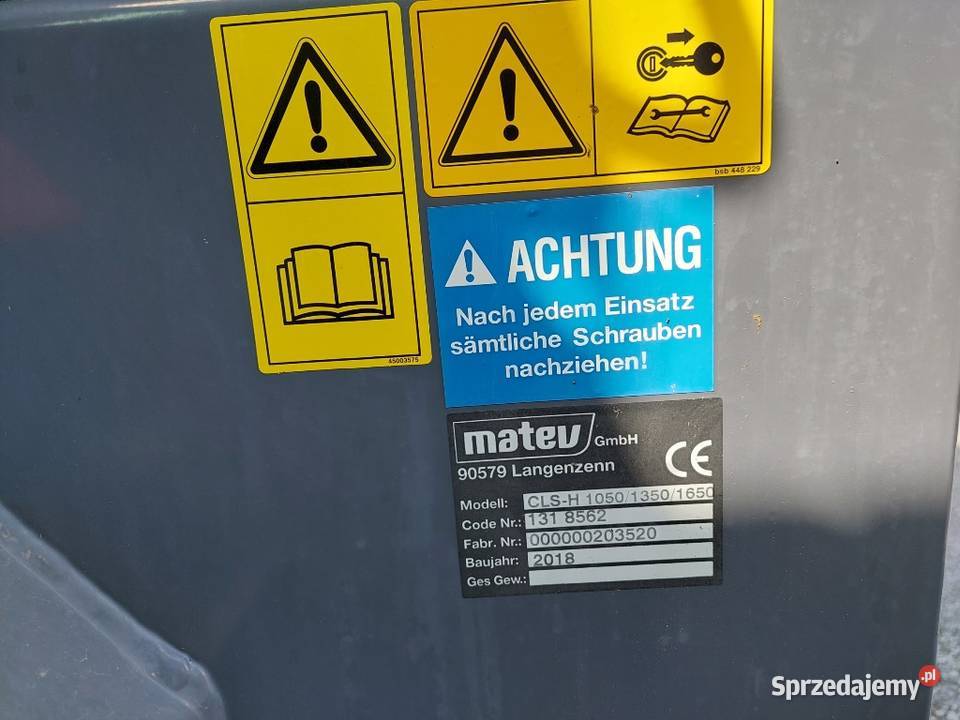 Czołowa kosiarka pielęgnacyjna MATEV MOW 190FM z Łubowo sprzedam