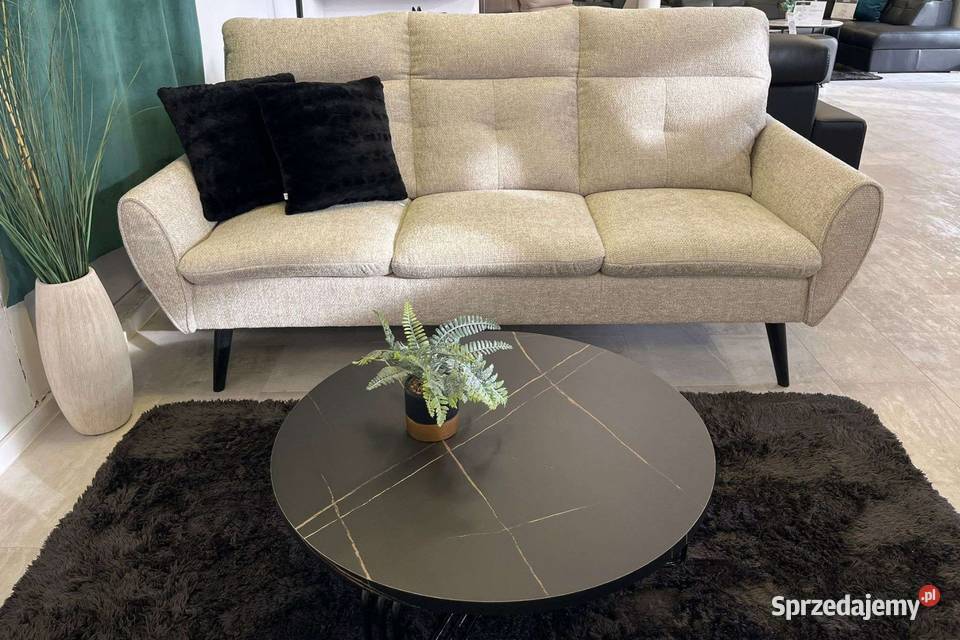 Komplet wypoczynkowy GOLDI 311 tkanina dostępny Piasek