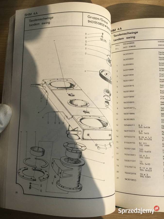 MOTORGRADER SHM 4A ERSATZTEILLISTE SPARE PARTS z Łęczyca sprzedam
