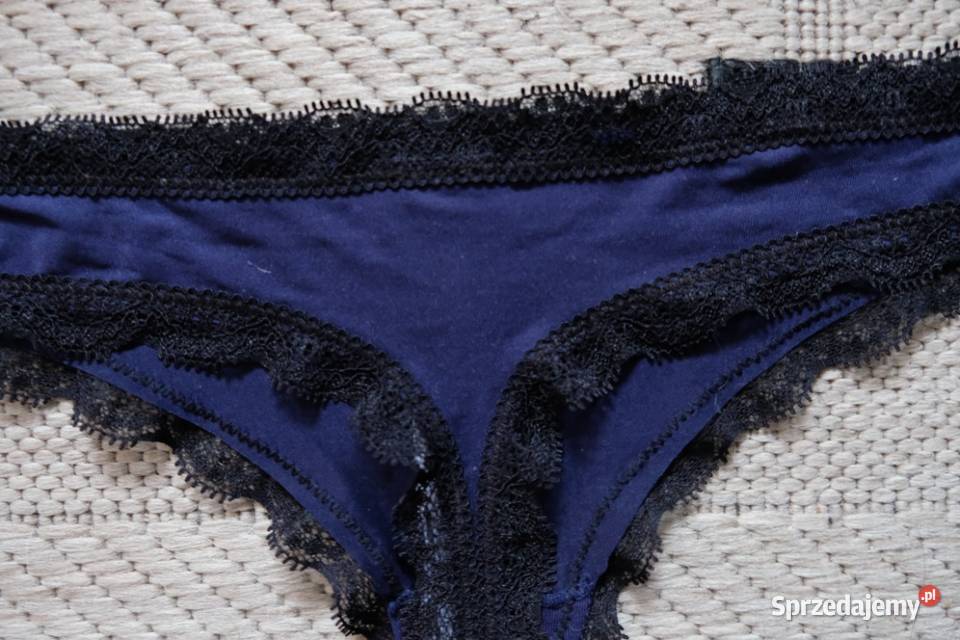 granatowe satynowa koronkowe koronka stringi Inna marka Figi i stringi kujawsko-pomorskie