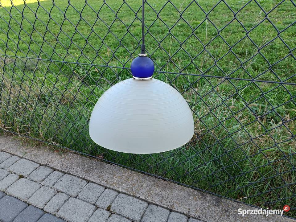 LAMPA wisząca sufitowa szklana Średnica 38 Brzostek