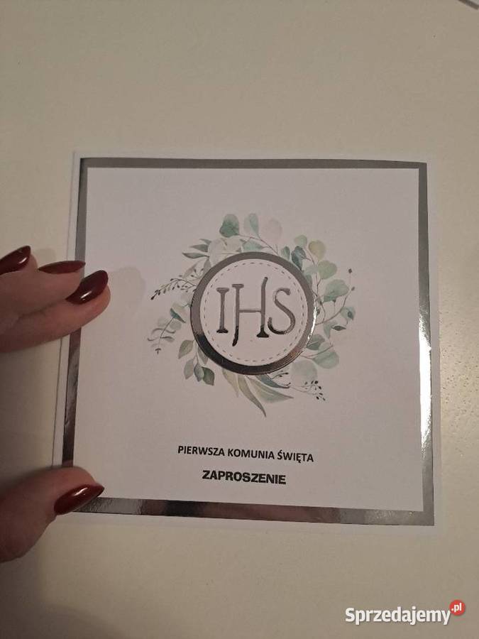 Zaproszenia na pierwszą komunię Strzebiń sprzedam