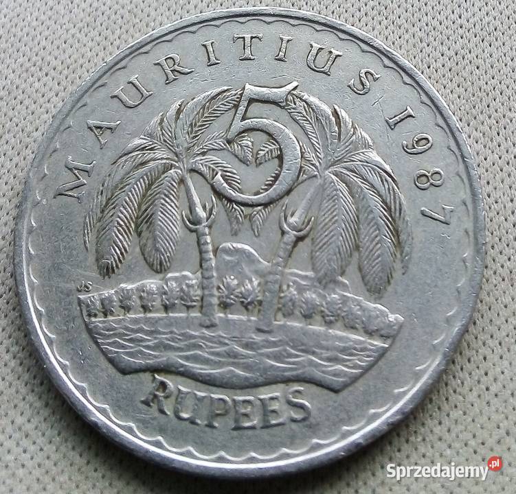 MAURITIUS 5 RUPEES 1987 r Legionowo