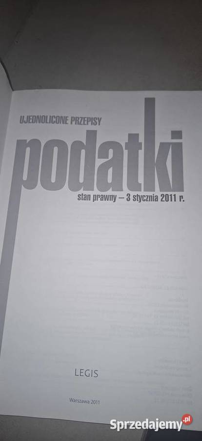 Podręcznik Prawa Podatkowego 2011 Unikat Konin