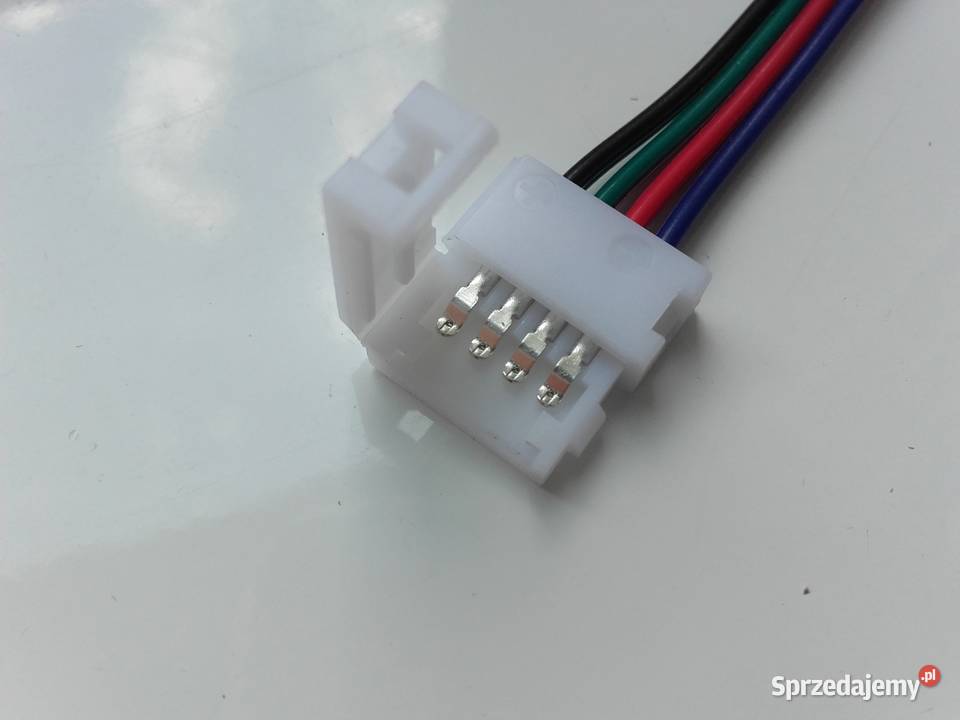Złączka do taśm LED RGB z kablem łącznik 4pin Oświetlenie sprzedam