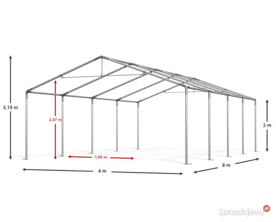 4x8x2m Namiot targowy wiata przemysł garażowy Chełm sprzedam