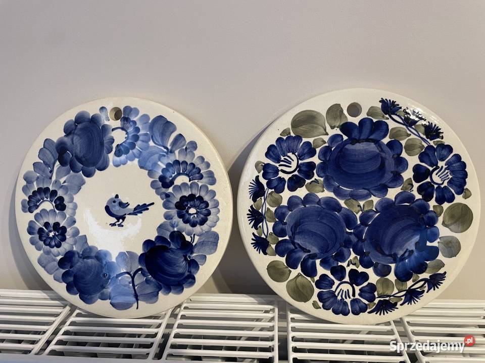 Włocławek fajansowa płytka podstawka PRL Pruszcz Gdański