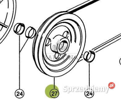 Claas Lexion 570 Koło Pasowe Napędu Młocarni wielkopolskie