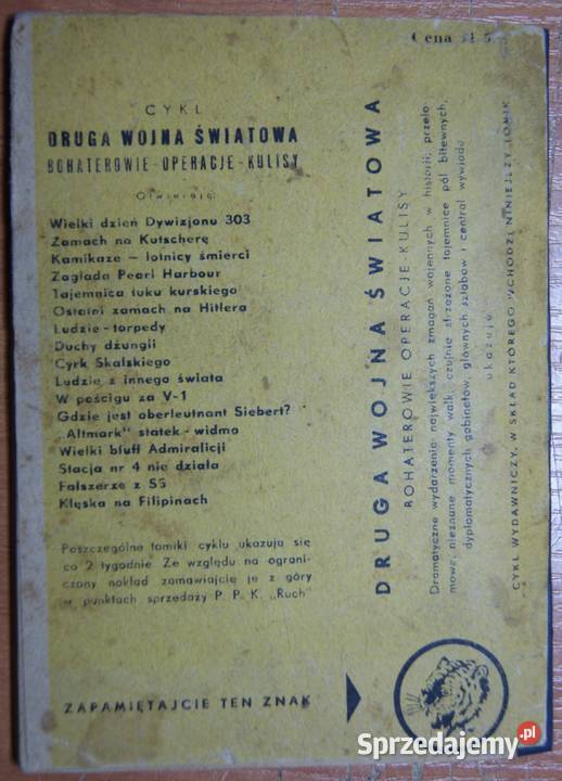 Żółty Tygrys Koniec King Konga 1958 Parczew