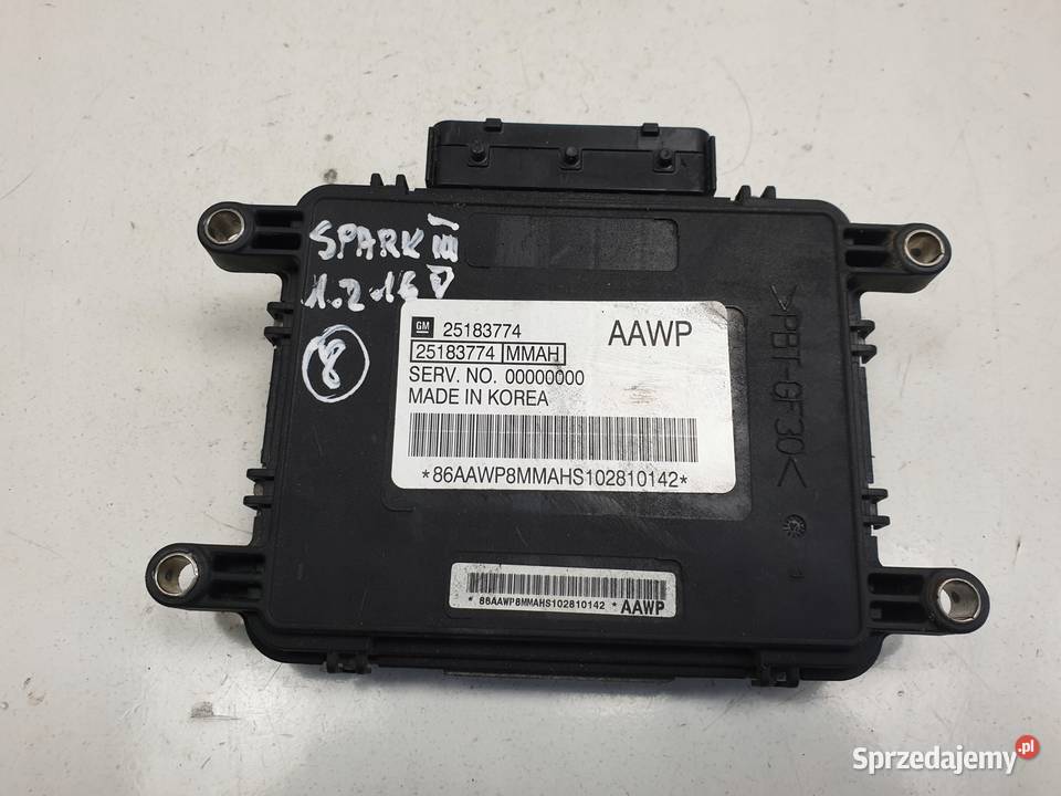 Spark III 12 16V STEROWNIK SILNIKA 25183774 AAWP lubelskie Rudka
