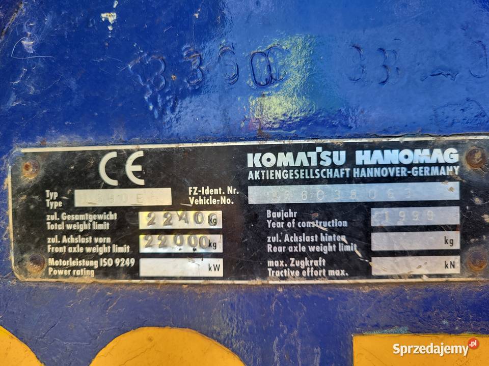 Spycharka Hanomag D 580 Błotniak Rok produkcji 1999 Janów Lubelski