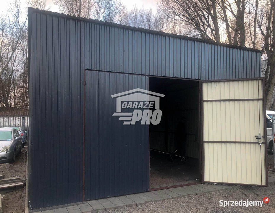 Hala Garaz blaszany 6x7 Brama dwuskrzydłowa Mysłowice