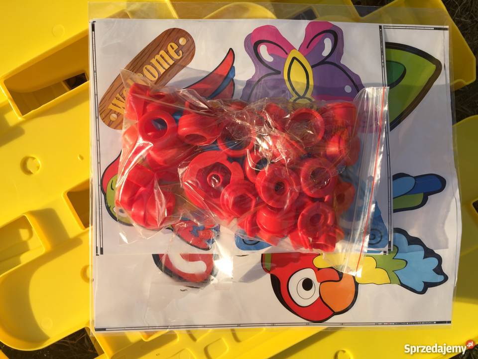 Domek ogrodowy dzieci Mochtoys z płotkiem NOWY żółty/złoty Jawor