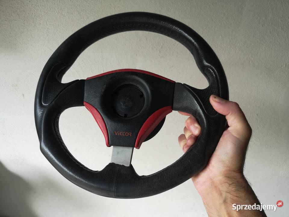 Skorzana sportowa kierownica z naba Victor osobowe Wyposażenie wnętrza Części Kętrzyn