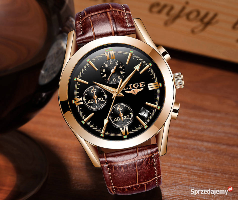 Klasyczny zegarek męski Lige chronograf datownik Gorzów Wielkopolski