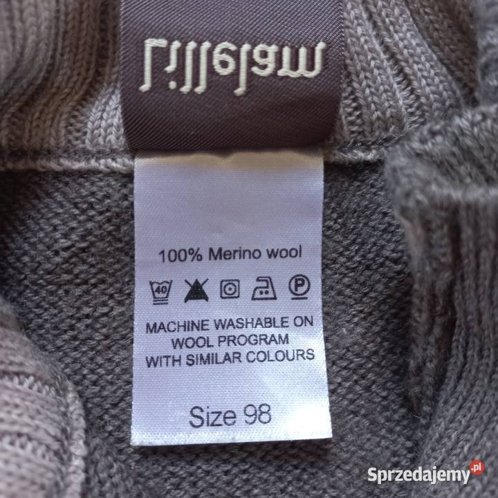 Lillelam sweterek sweter 100 merino wełniany 98 Rozmiar 98 Gryfino sprzedam