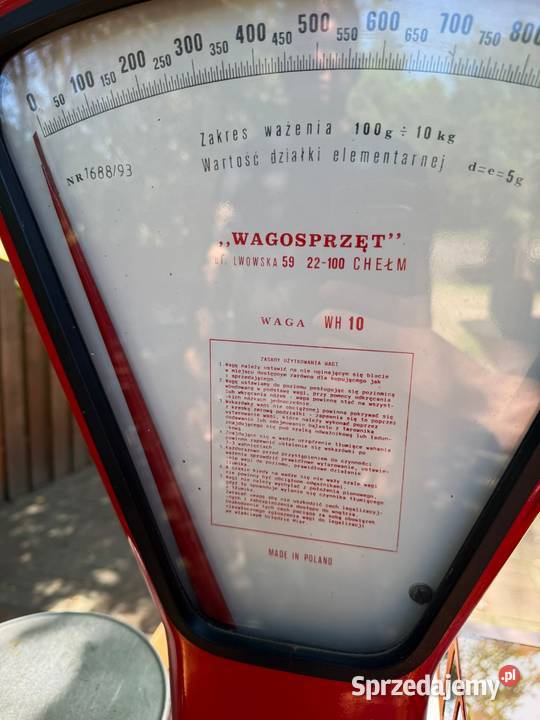 Waga sklepowa szalkowa PRL Augustów